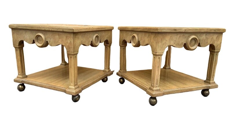 Vintage Italian Neoclassical Style End Tables - Pair (1 of 8)