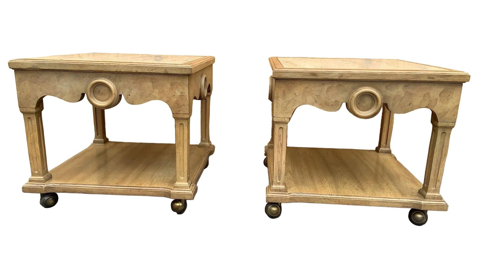 Vintage Italian Neoclassical Style End Tables - Pair - 6
