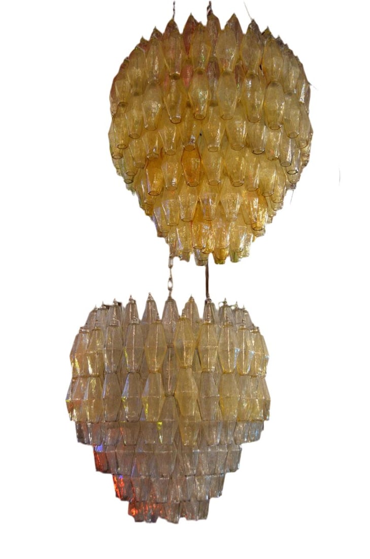 Vintage Modern Italian Glass Chandelier by Carlo Scarpa for Venini - 4