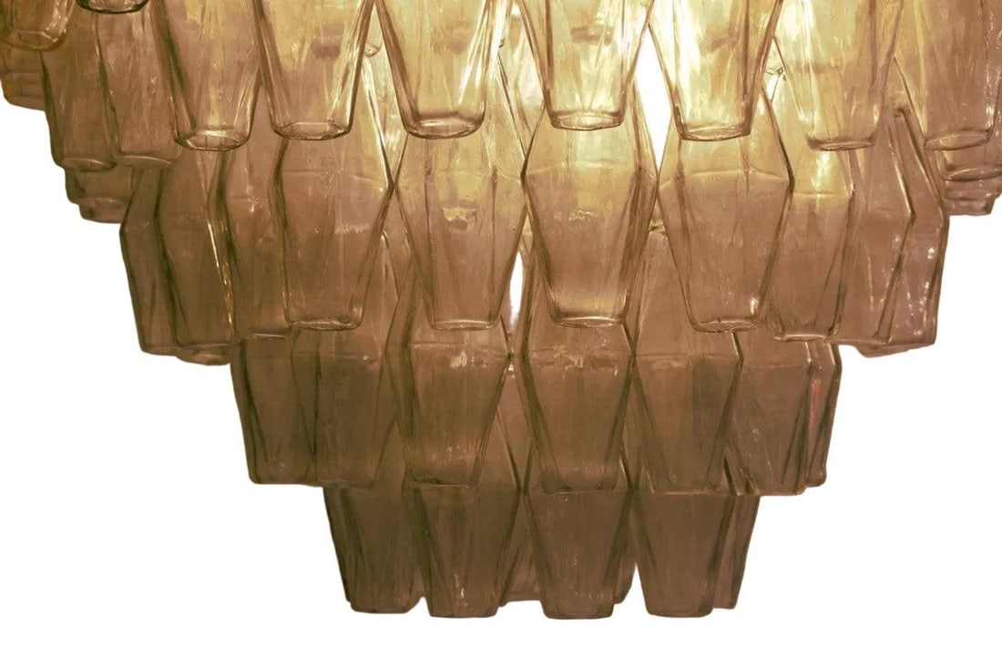 Vintage Modern Italian Glass Chandelier by Carlo Scarpa for Venini - 8
