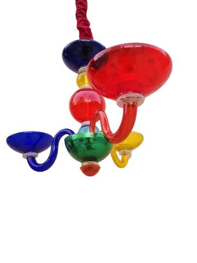 Vintage Italian Murano Glass Chandelier - 5