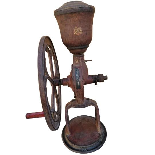Antique Cast Iron Elgin National Coffee Mill Grinder #40 - 8