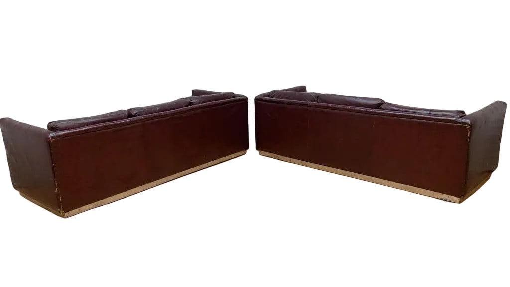 MCM Ward Bennett Style Sofas for Upholstery - Set of 2 - 5