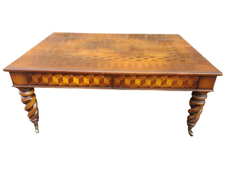 Vintage Victorian English Parquetry Coffee Table (1 of 8)