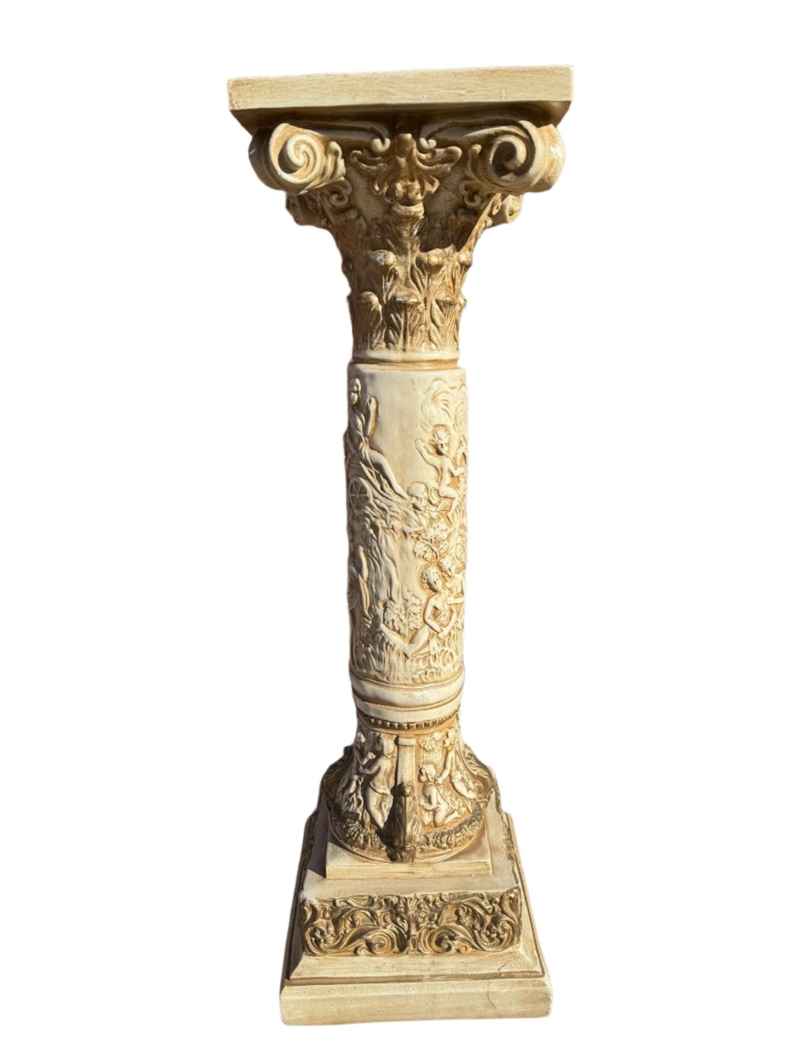 Vintage Neoclassical Style Roman Pedestal - 5