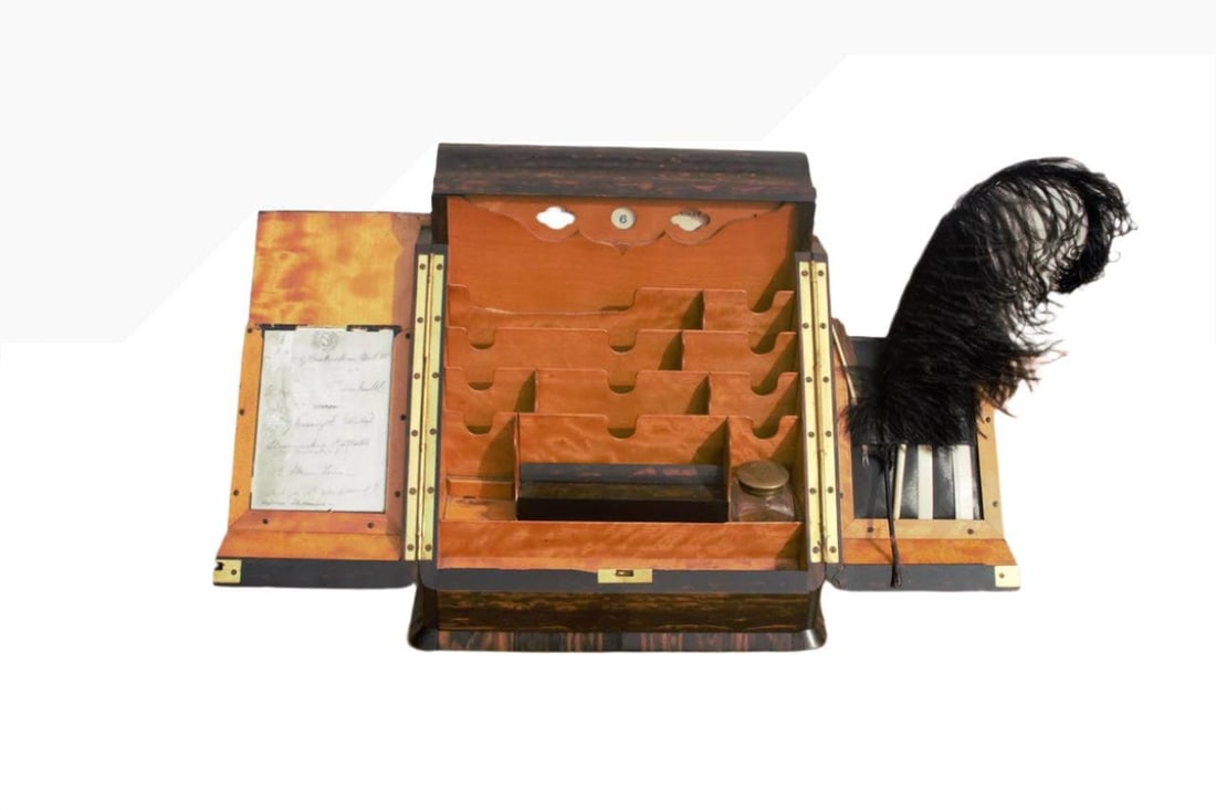 Antique Toulmin and Gale of New Bond Street Writing Desk Set - 3