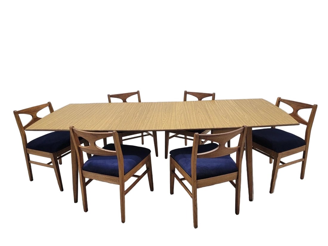 MCM Drop Leaf Dining Table and 6 Chairs by Broyhill Brasilia - 2