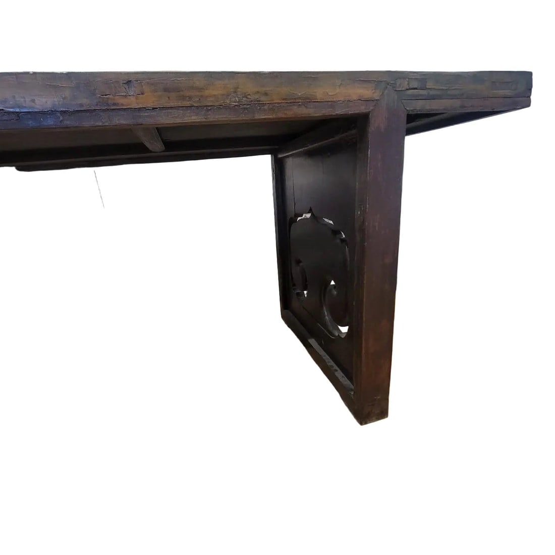 Vintage Shanxi Province Elm Calligraphy Table - 8