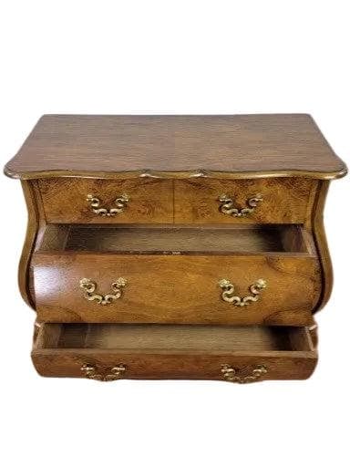 Vintage French Louis XV Revival Style Bombe Chest by Baker Furniture - 8