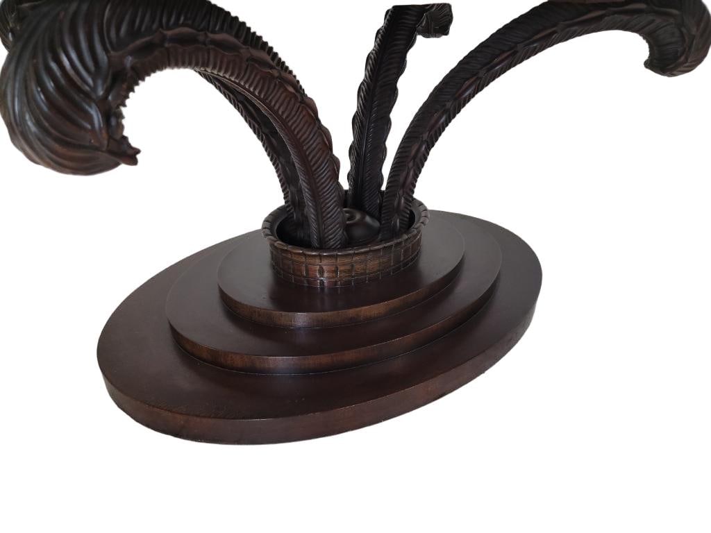 Art Deco Carved Acanthus Leaf Oval Dining Table by Dorothy Draper - 3