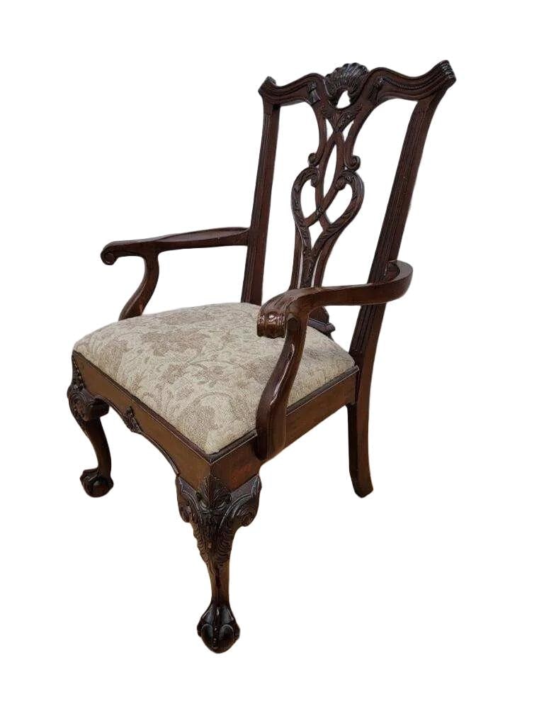 Vintage Chippendale Style Dining Chairs by Henredon - 6 - 6
