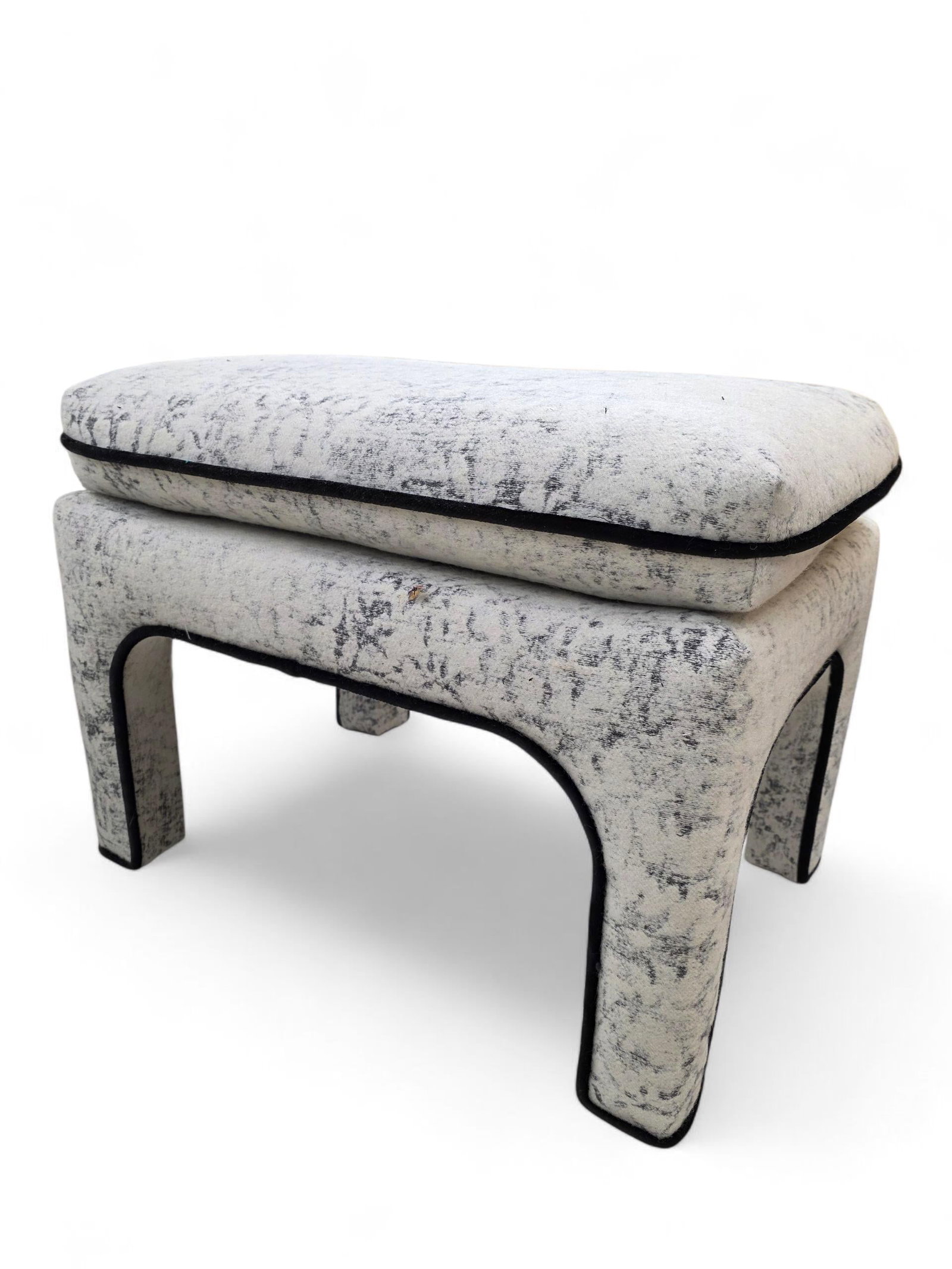 MCM Pillow Top Ottoman by Directional Newly Reupholstered - Pair - 3