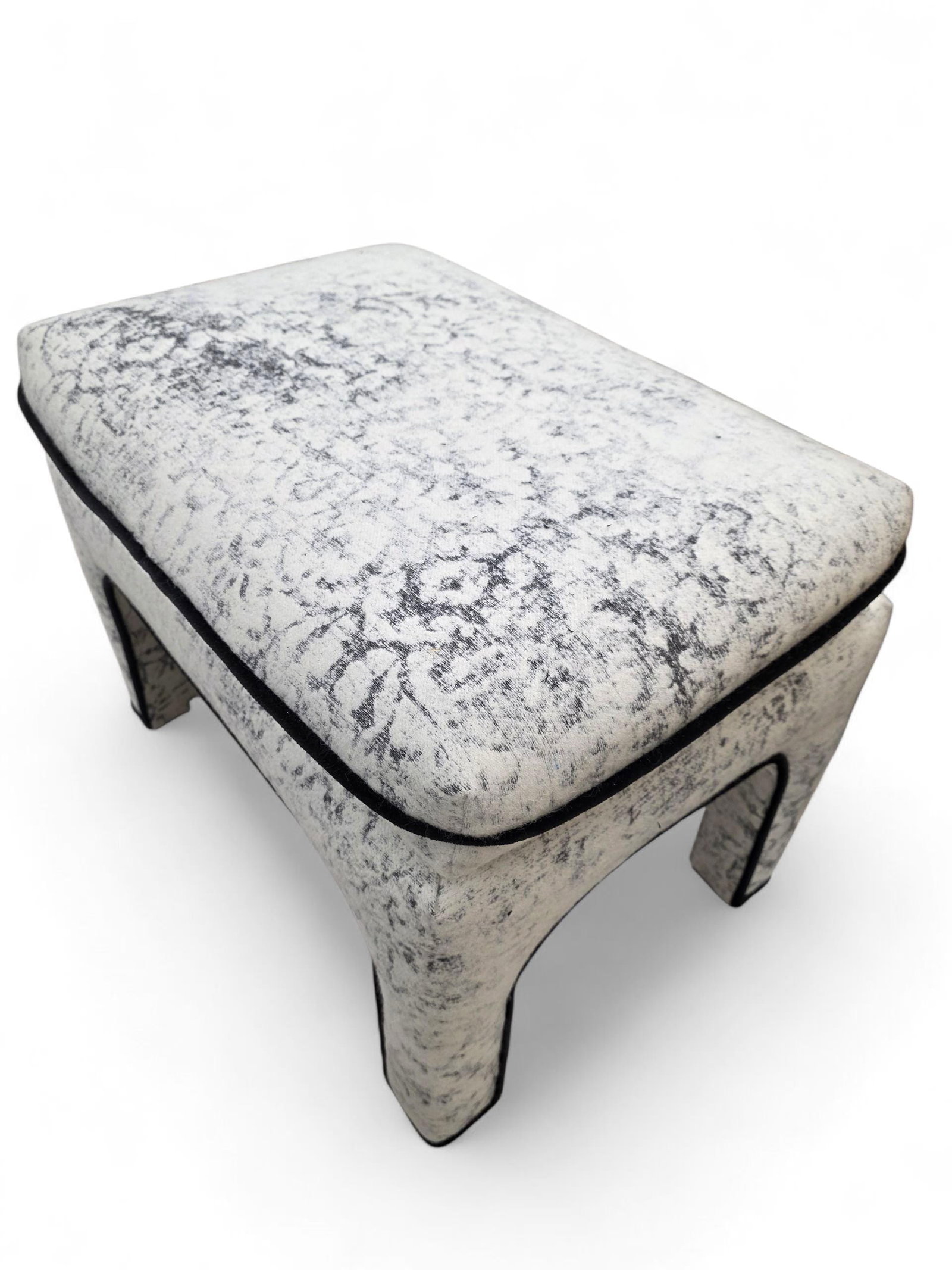 MCM Pillow Top Ottoman by Directional Newly Reupholstered - Pair - 4