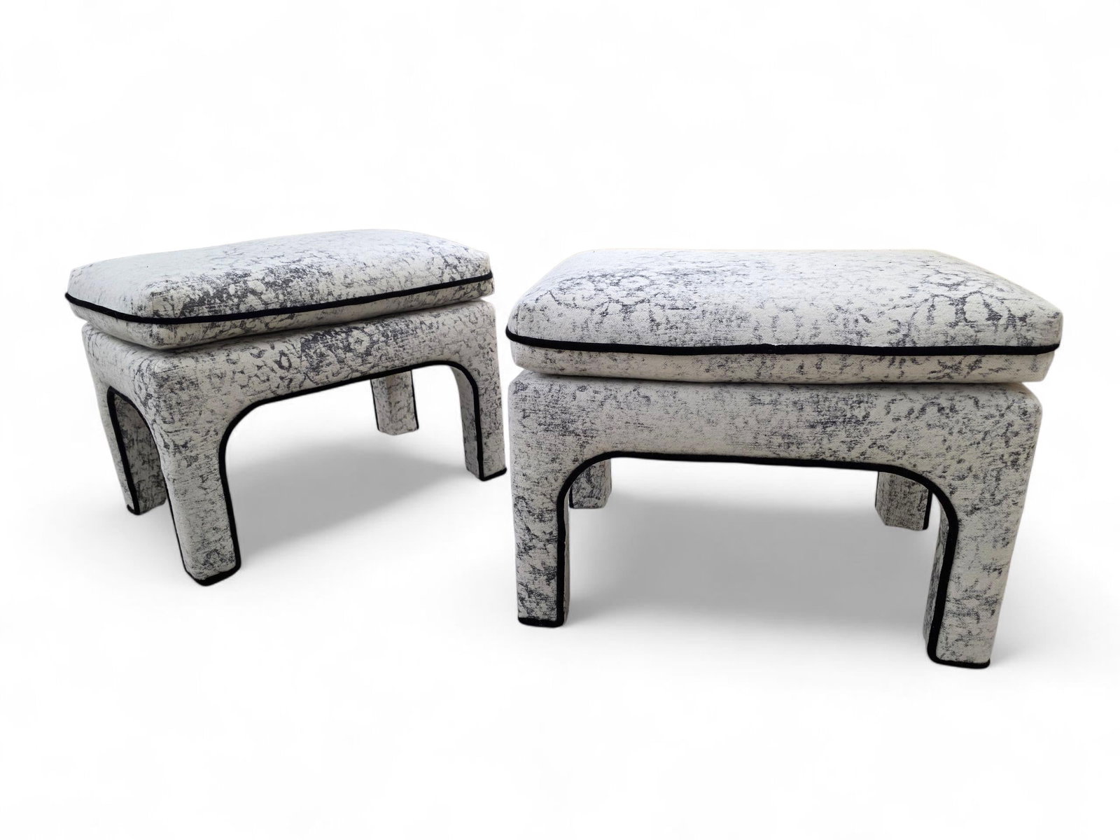 MCM Pillow Top Ottoman by Directional Newly Reupholstered - Pair - 6