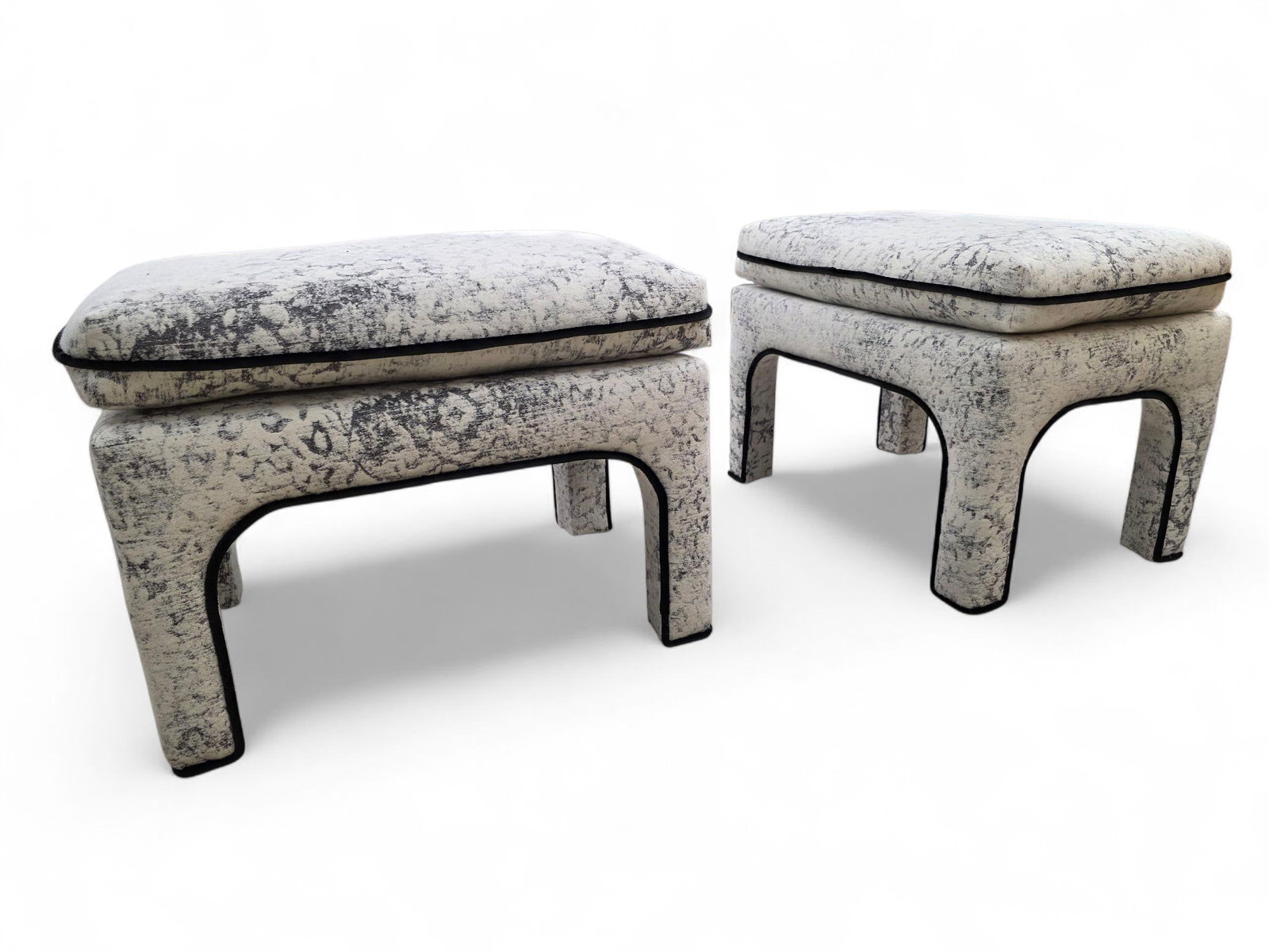 MCM Pillow Top Ottoman by Directional Newly Reupholstered - Pair - 7