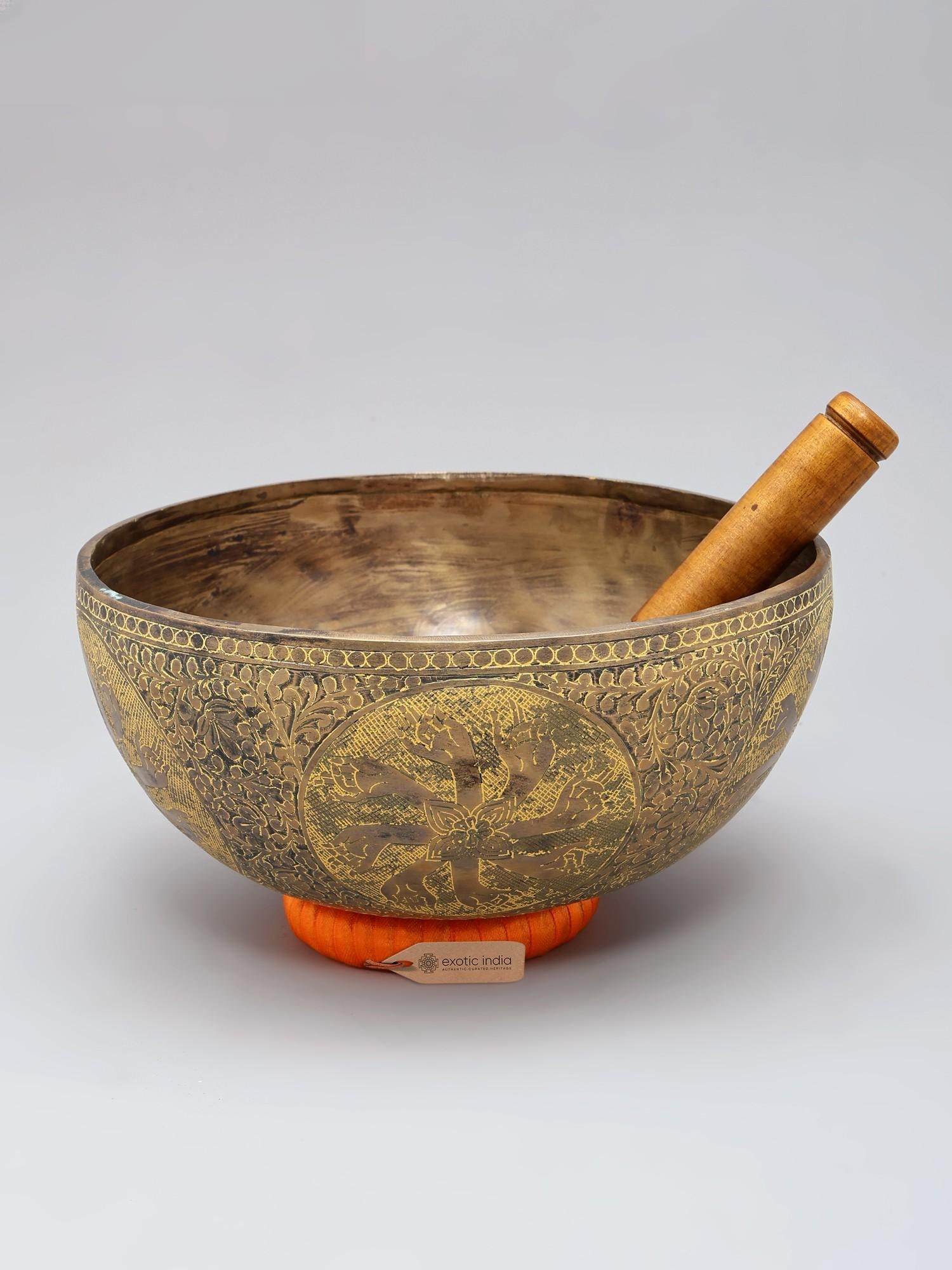 9" Tibetan Sacred Mandala Singing Bowl: Title: 9" Tibetan Sacred Mandala Singing Bowl Reserve: $243.00 Shipping: Domestic: Shipping rates are determined by destination International: Foreign shipping rates are determined by destination.