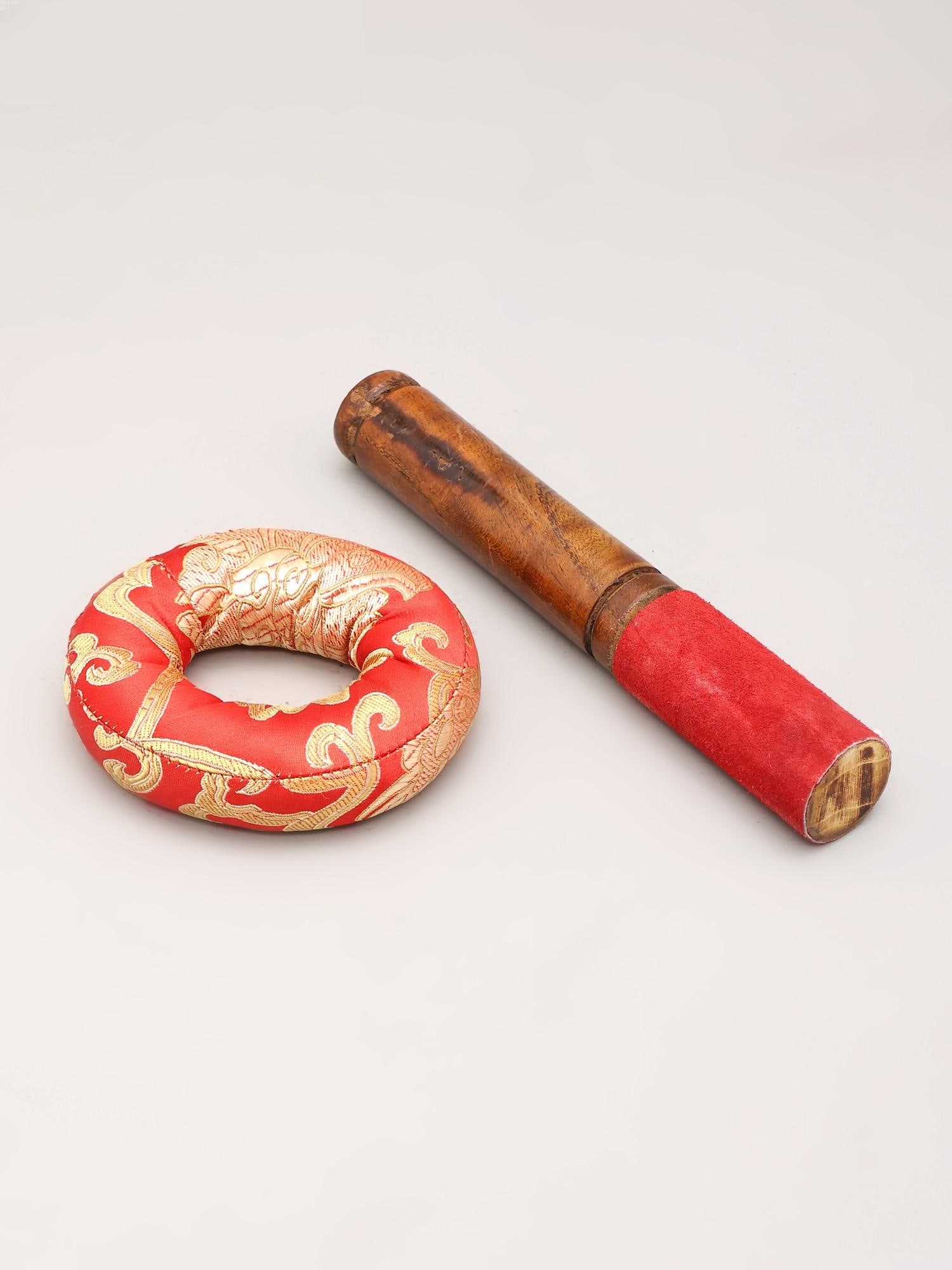 6" Tibetan Buddhist Singing Bowl Set for Meditation and Sound Healing - 2