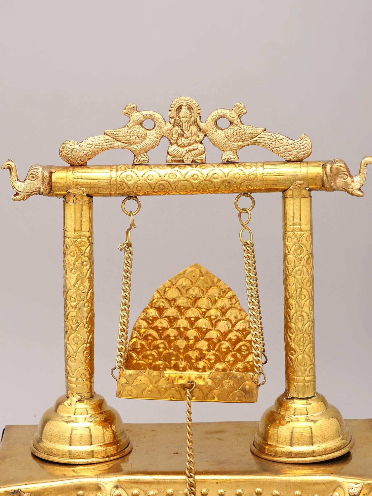 12" Designer Brass Swing for Deity - 2