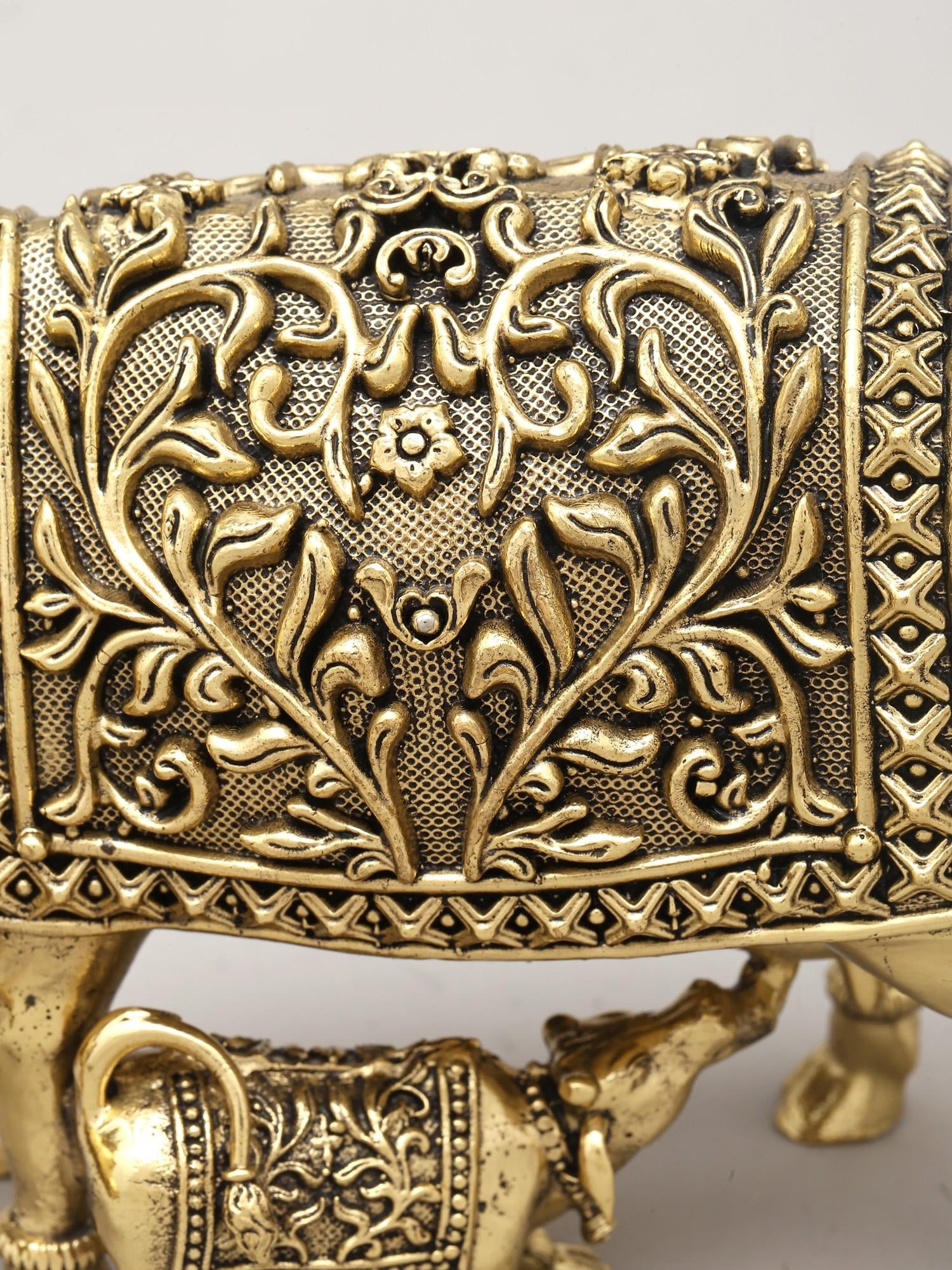 Small Superfine Cow and Calf | Brass Statue - 2