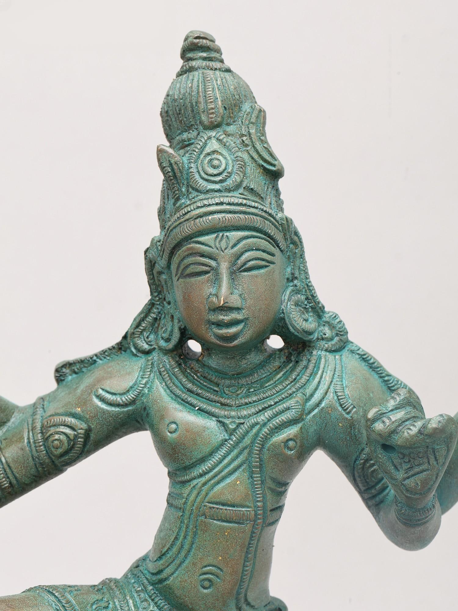 12" Dancing Lord Shiva - Nataraja | Brass Statue - 2