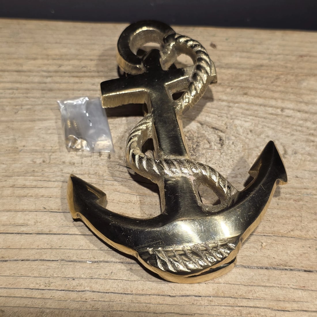 6" Brass Anchor Door Knocker - 9