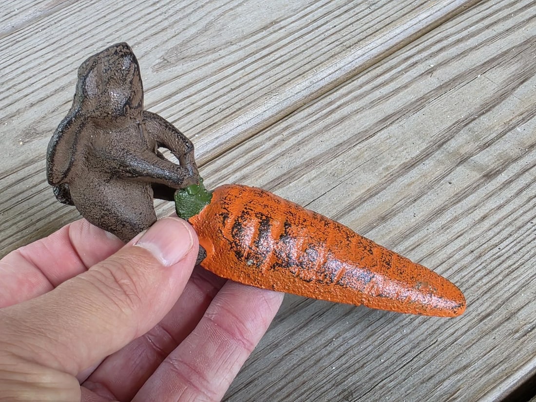 Cast Iron Door Stop Rabbit Hare Wedge - 8