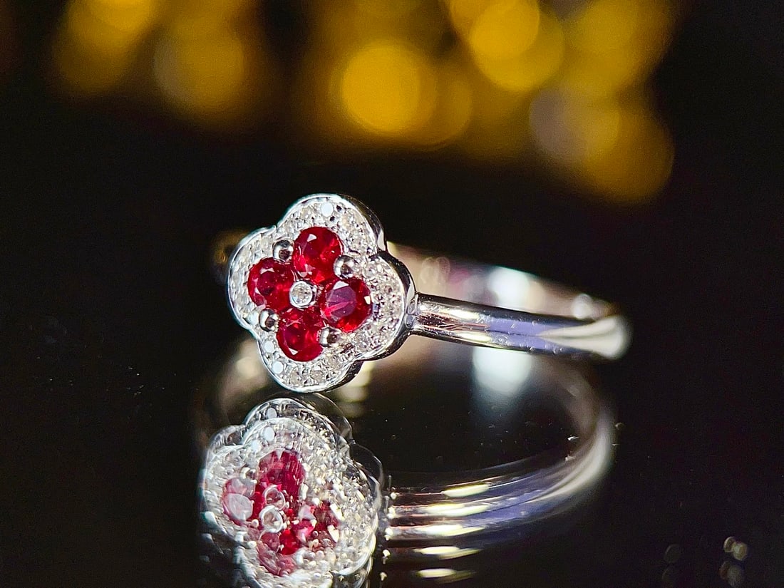 18K Gold High-Quality Ruby Ring - 4