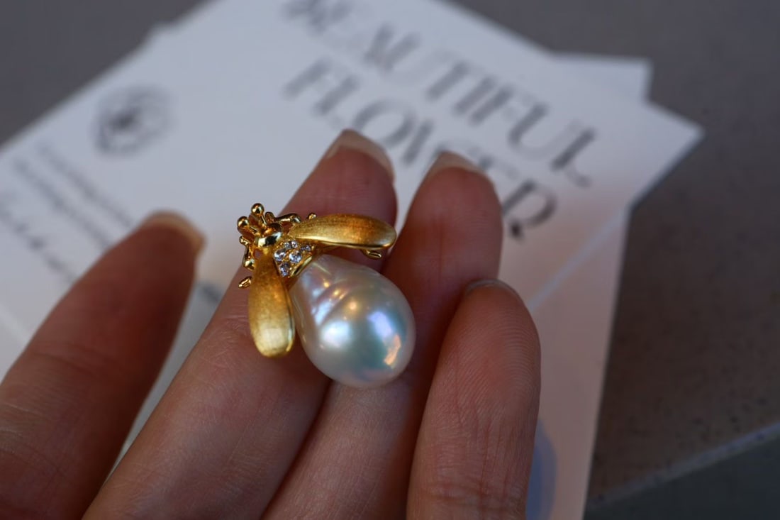 Silver Natural Pearl Pendant - 3