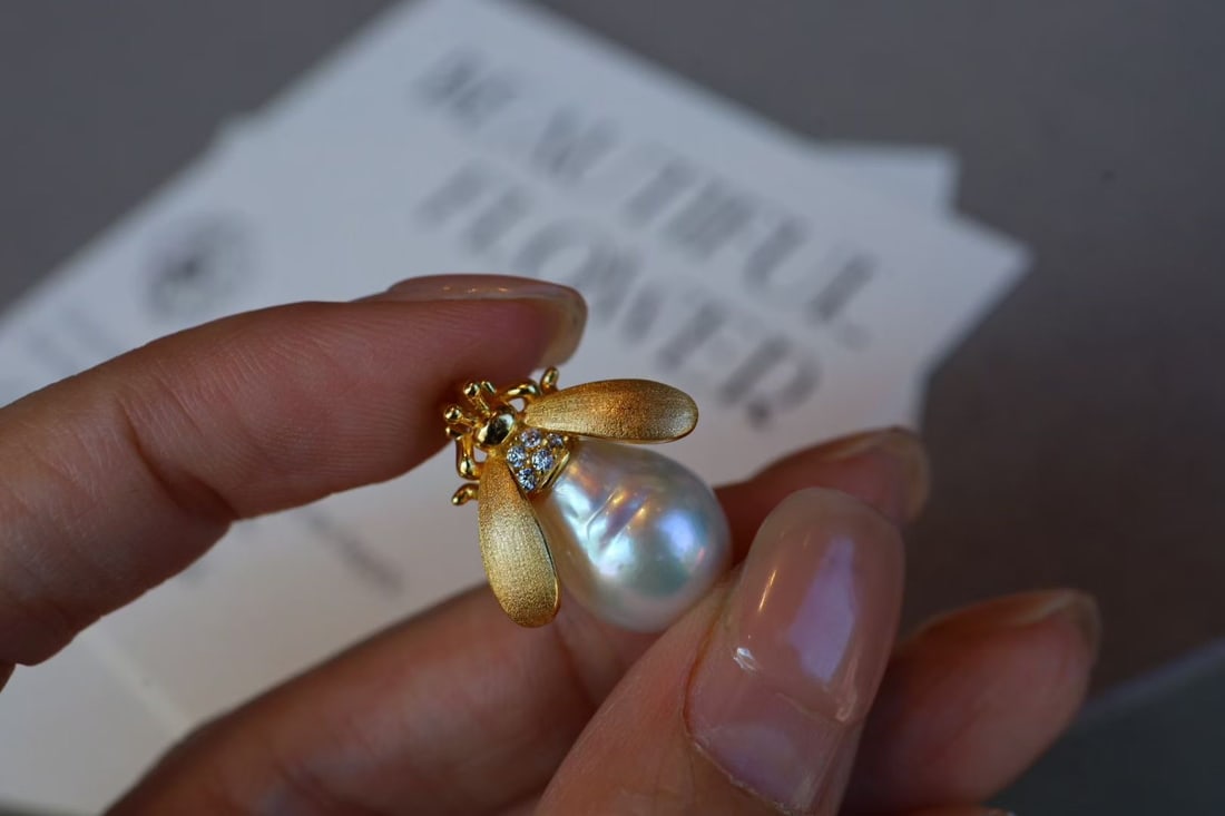 Silver Natural Pearl Pendant - 4
