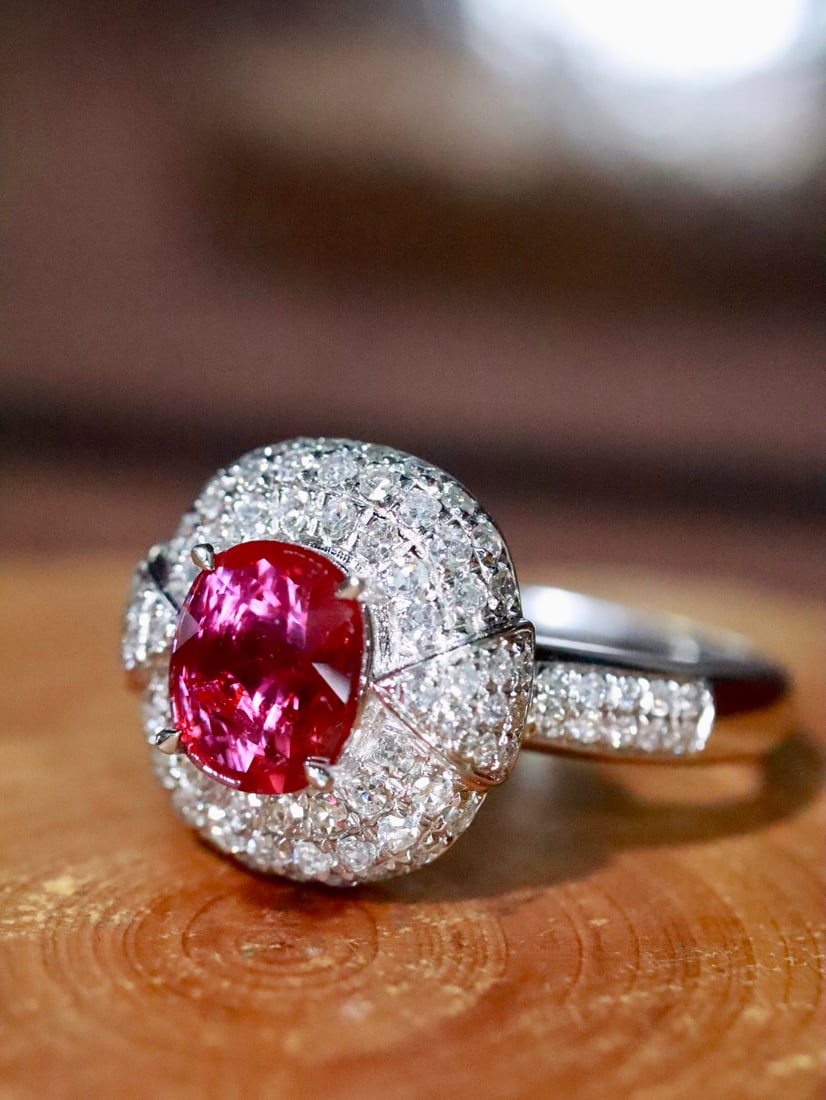 PT950 No-Heat Ruby Ring - 2