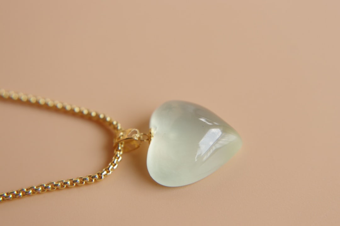 18K Gold Prasiolite Pendant - 7