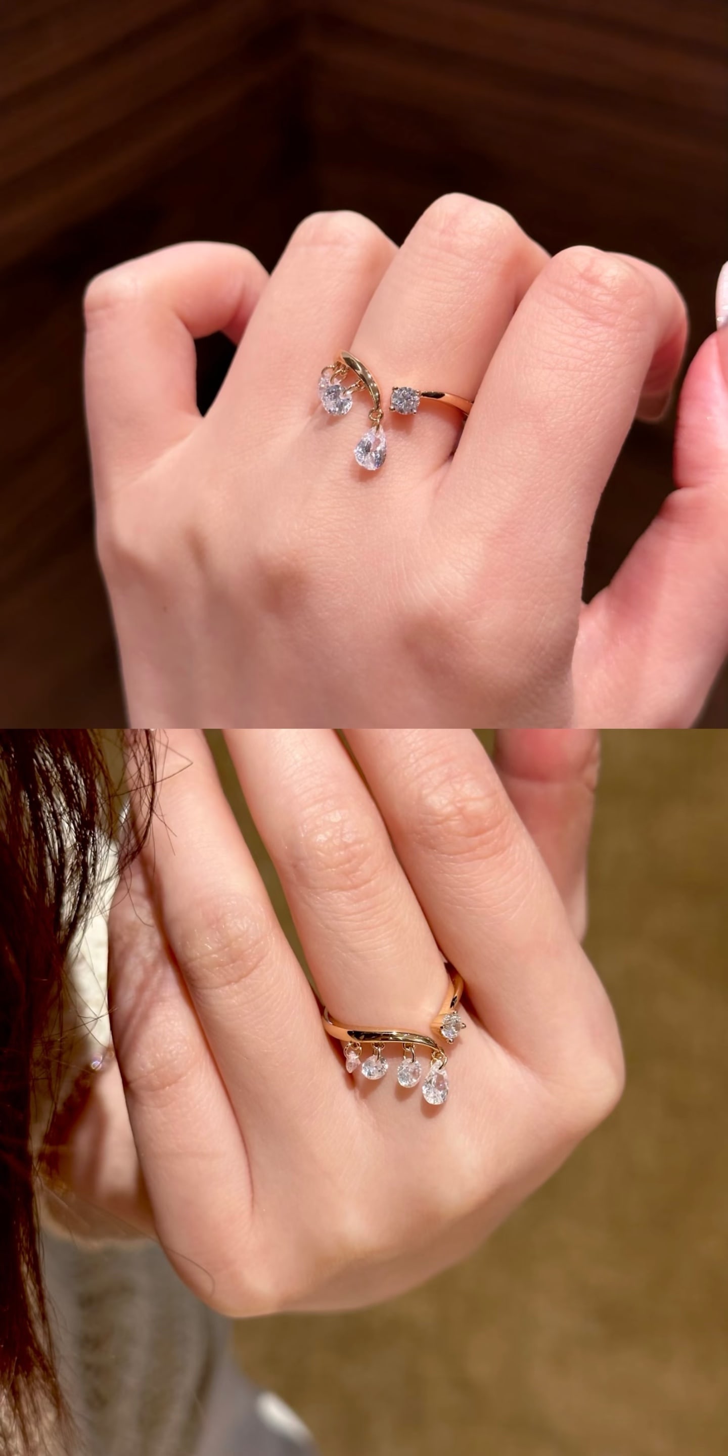 18K Gold Lab-Grown Diamond Ring - 8