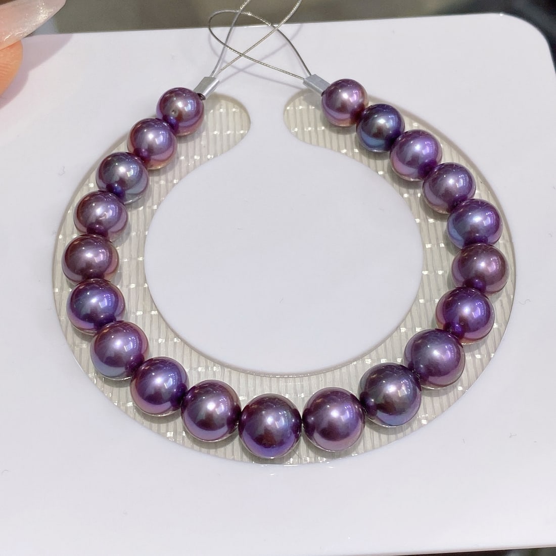 Deep Purple Edison Pearl Bracelet - 2
