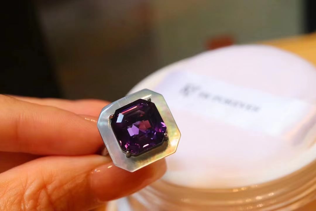 Natural Amethyst Ring - 2