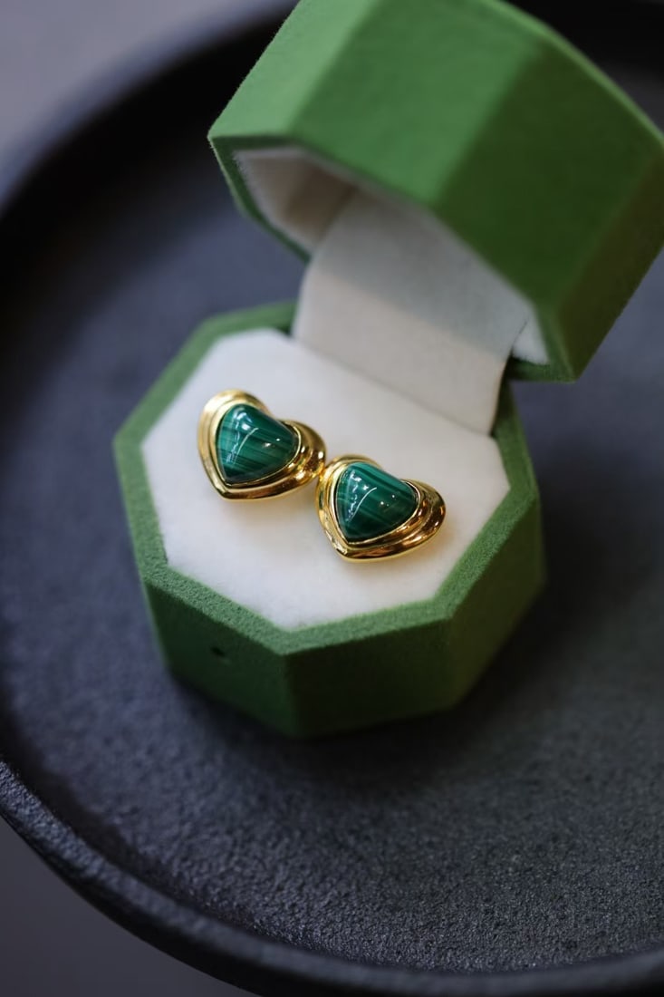 Malachite Earrings - 2