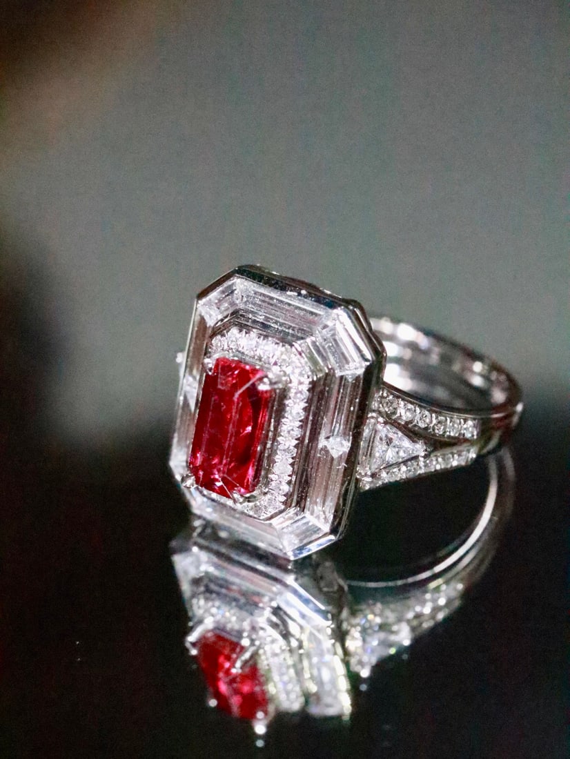 PT950 Natural Ruby Ring - 2