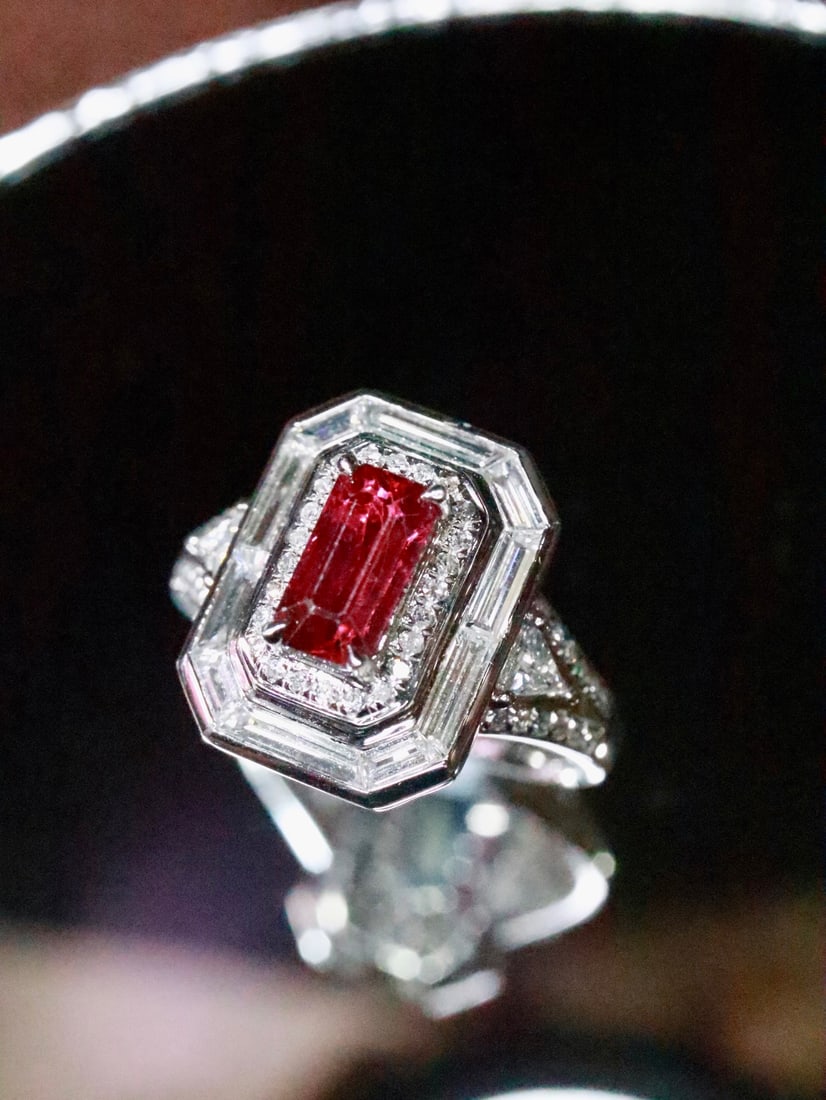 PT950 Natural Ruby Ring - 3