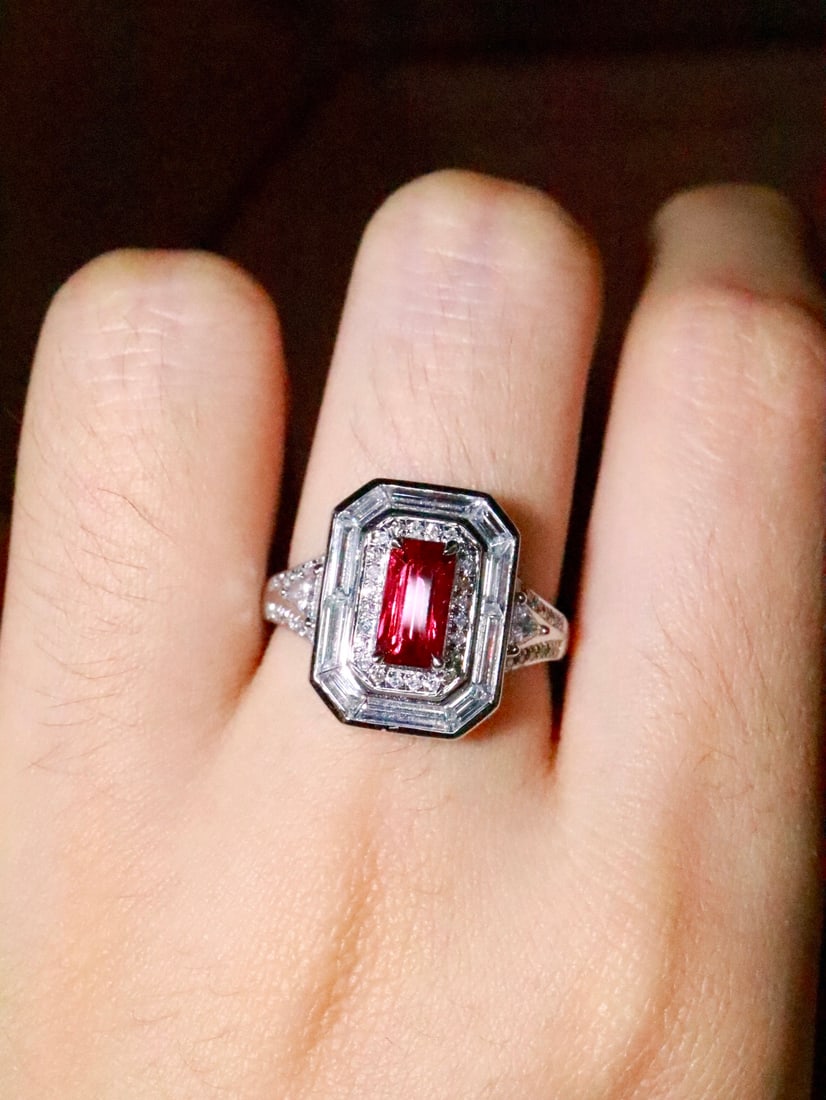 PT950 Natural Ruby Ring - 5