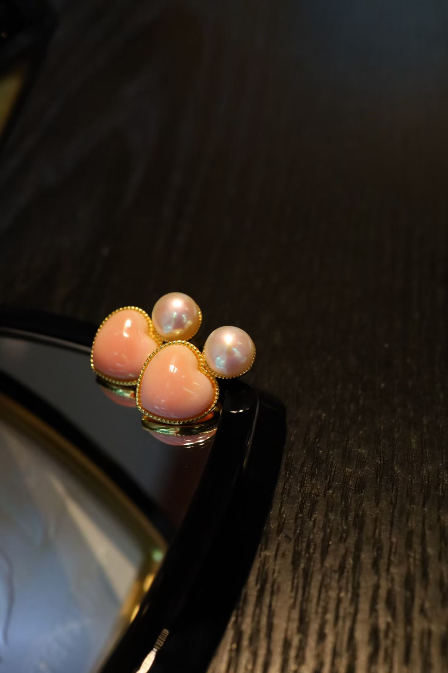 Natural pearl earrings - 2