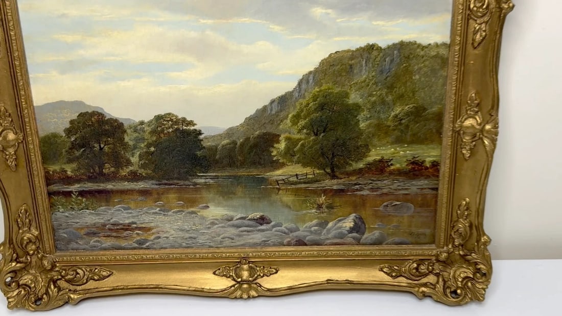 Victorian Painting Serenity Near Capel Curig North Wales By John Cuthbert Salmon - 2