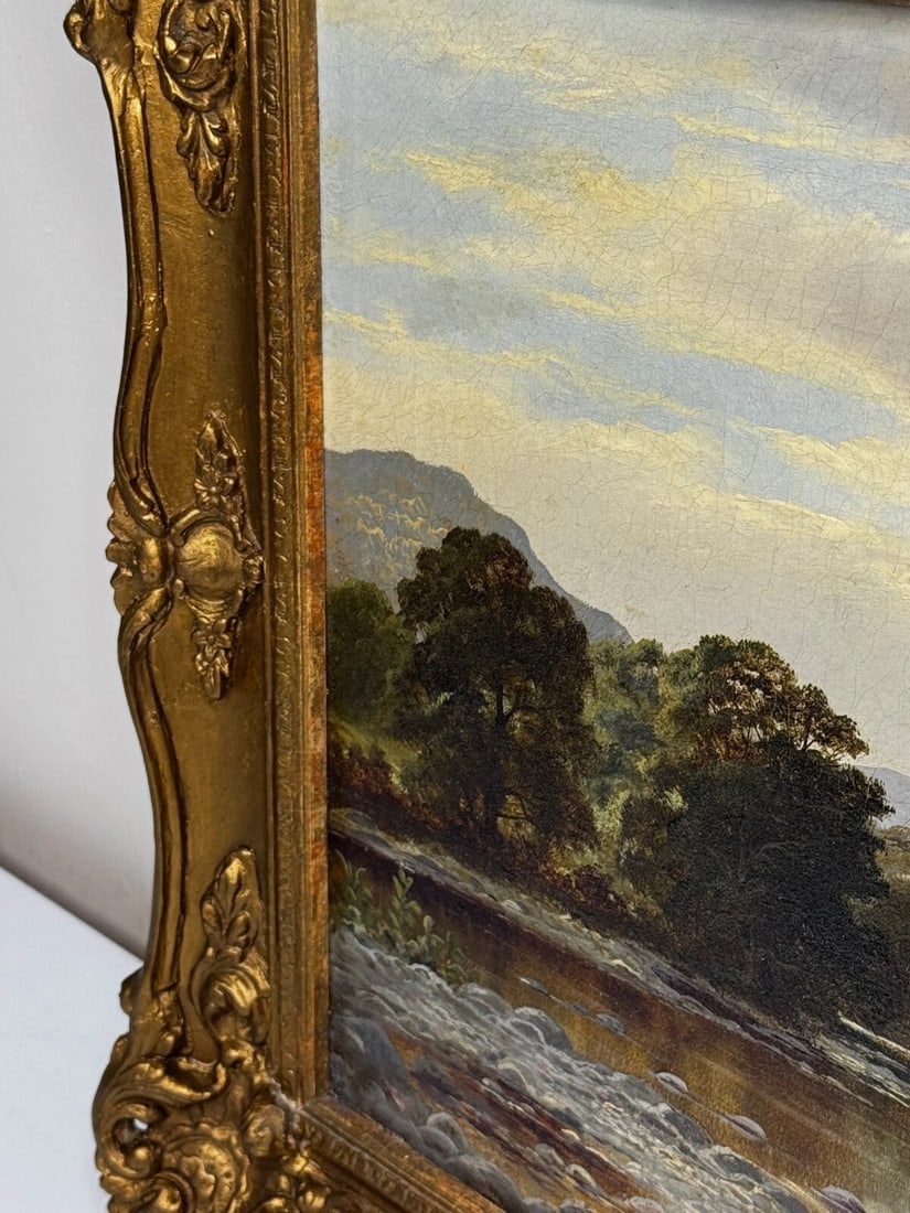 Victorian Painting Serenity Near Capel Curig North Wales By John Cuthbert Salmon - 5