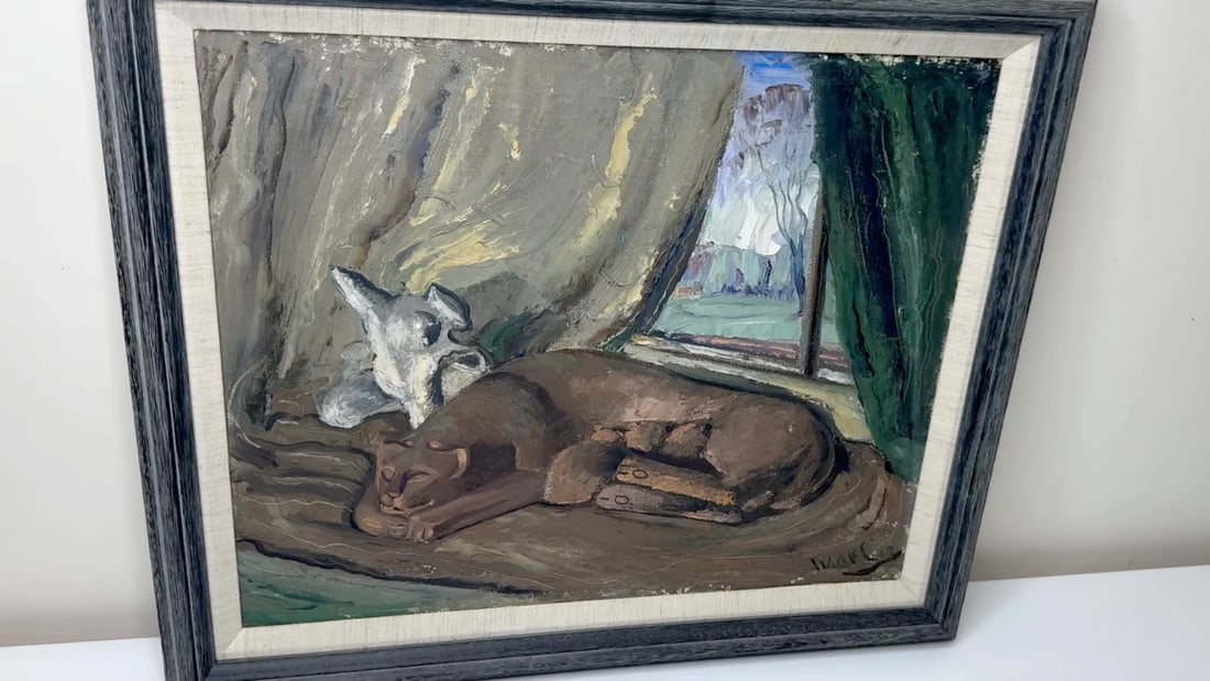 Masterpiece Oil Painting Spring 1947 A Moment Of Nurture By William McCance - 2