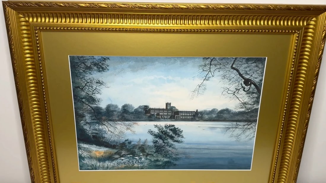 Painting The Final Glimpse Trentham Hall Historic Seat Duke Of Sutherland C1912 - 2