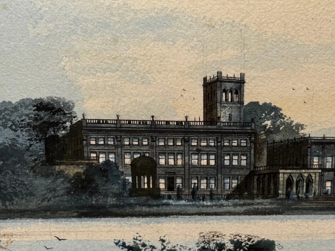 Painting The Final Glimpse Trentham Hall Historic Seat Duke Of Sutherland C1912 - 6