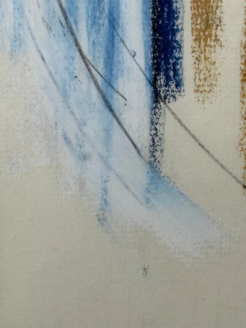 Abstract Painting Form In Motion Masterpiece By Adrian Heath C1965 Framed - 10