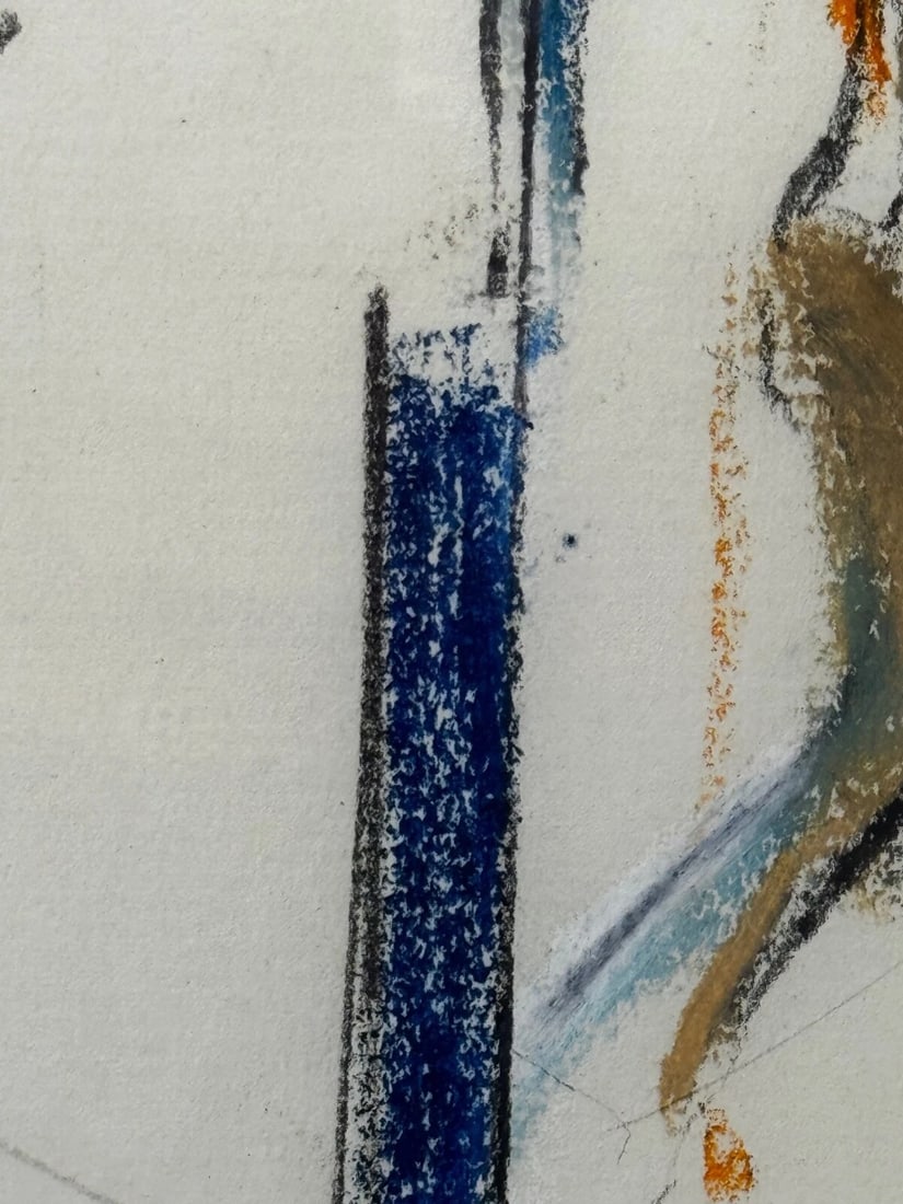 Abstract Painting Form In Motion Masterpiece By Adrian Heath C1965 Framed - 13