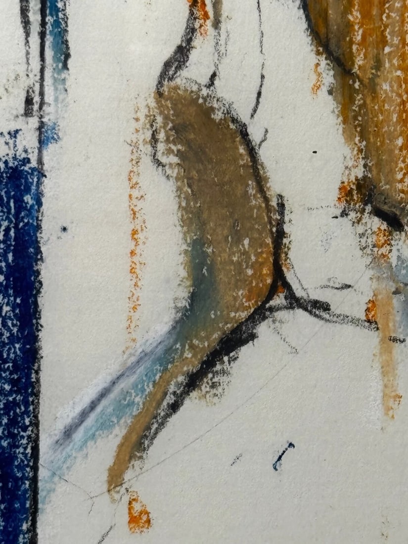 Abstract Painting Form In Motion Masterpiece By Adrian Heath C1965 Framed - 14