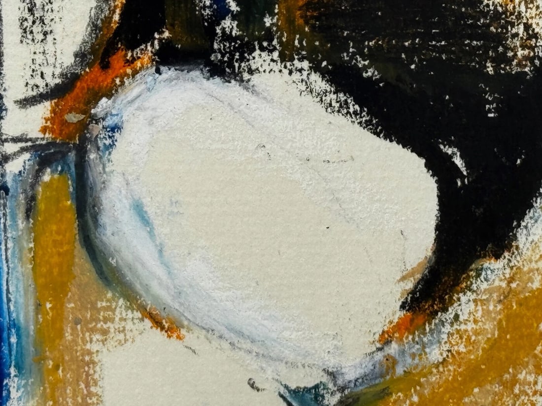 Abstract Painting Form In Motion Masterpiece By Adrian Heath C1965 Framed - 18