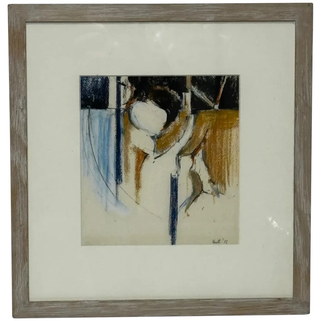 Abstract Painting Form In Motion Masterpiece By Adrian Heath C1965 Framed: Abstract Painting Form In Motion Masterpiece By Adrian Heath C1965 Framed Click image to enlarge Description Adrian Heath C1965) Signed Abstract Painting Form in Motion Masterpiece Work b