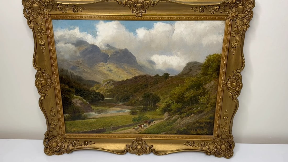 Oil Painting Afternoon Borrowdale Landscape Lake District Stephen Enoch Hogley - 2